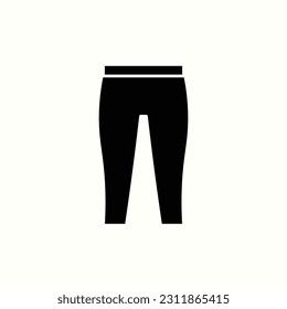 clothes, legging icon, isolated glyph icon in light background, perfect for website, blog, logo, graphic design, social media, UI, mobile app
