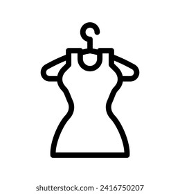 clothes line icon illustration vector graphic. Simple element illustration vector graphic, suitable for app, websites, and presentations isolated on white background