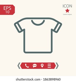clothes line icon, outline vector illustration.