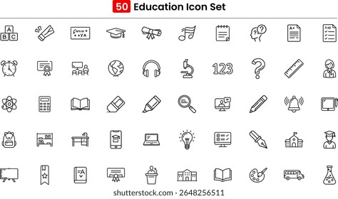 Clothes line icon set, outline vector symbol collection, linear style pictogram pack. Signs, logo illustration. Editable stroke. Set includes icons as shirt, t-shirt, shorts, sneakers