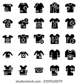 Clothes line icons set. Sweatshirt, hoody, pullover, bathing suit, jacket, sundress, cardigan, trousers visualization vector illustration. Outline fashion clothing signs. Editable stroke