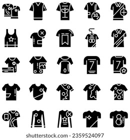 Clothes line icons set. Sweatshirt, hoody, pullover, bathing suit, jacket, sundress, cardigan, trousers visualization vector illustration. Outline fashion clothing signs. Editable stroke