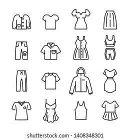 clothes line icons set.vector eps10