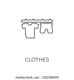 Clothes linear icon. Clothes concept stroke symbol design. Thin graphic elements vector illustration, outline pattern on a white background, eps 10.