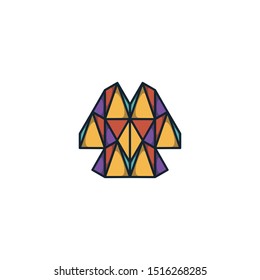 Clothes logo design vector colorful