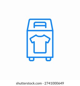 clothes luggage icon sign vector