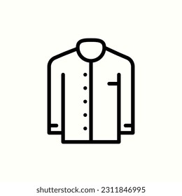 clothes, mandarin suit icon, isolated icon in light background, perfect for website, blog, logo, graphic design, social media, UI, mobile app
