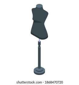 Icono de manequina de ropa. Isométrico de la ropa manequina icono vector para el diseño web aislado en fondo blanco