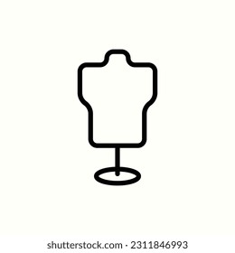 ropa, icono del maniquí, icono aislado en fondo claro, perfecto para sitio web, blog, logo, diseño gráfico, medios sociales, interfaz de usuario, aplicación móvil