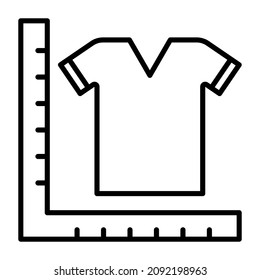 Clothes Measurement icon vector image. Can also be used for web apps, mobile apps and print media.