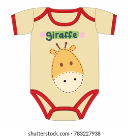 clothes for newborn with giraffe