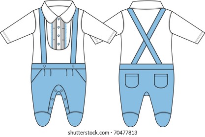 Clothes for newborns ( Overalls-boy ).  See more clothing designs in my portfolio!