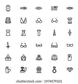 clothes and outfit icon or logo isolated sign symbol vector illustration - Collection of high quality black style vector icons
