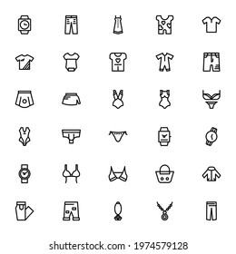 clothes and outfit icon or logo isolated sign symbol vector illustration - Collection of high quality black style vector icons
