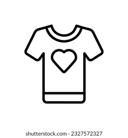 Ilustración vectorial de iconos de contorno de ropa