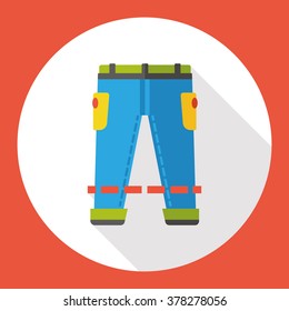 clothes pants flat icon