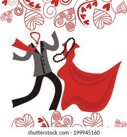 Clothes party vector illustration