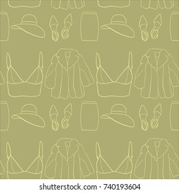 Clothes, pattern, vector illustration 