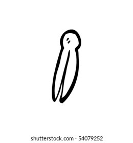 clothes peg drawing