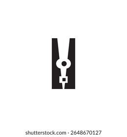 clothes peg icon illustration  element design