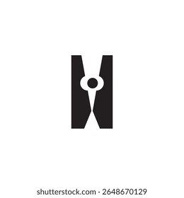 clothes peg icon illustration  element design