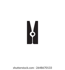 clothes peg icon illustration  element design