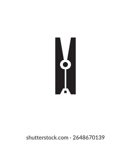 clothes peg icon illustration  element design