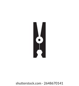clothes peg icon illustration  element design