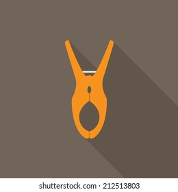 Clothes peg icon - Vector