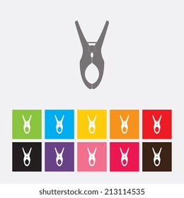 Clothes peg icon - Vector