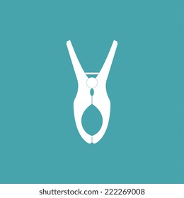 Clothes peg icon - Vector
