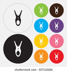 Clothes peg icon - Vector