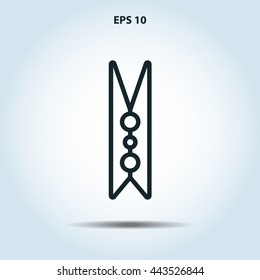 clothes peg line icon