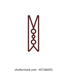 clothes peg line icon