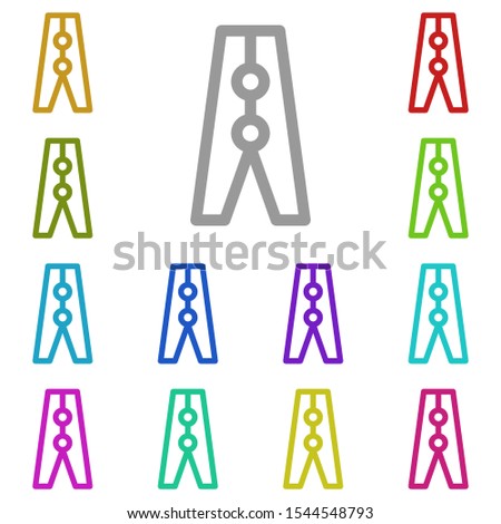 Similar – Image, Stock Photo Colourful clothes pegs