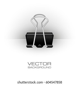 Clothes peg office. Clerical pin for paper background.