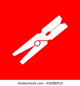 Clothes peg sign