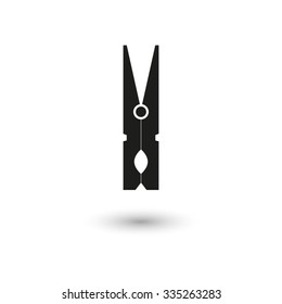 clothes peg  - vector icon