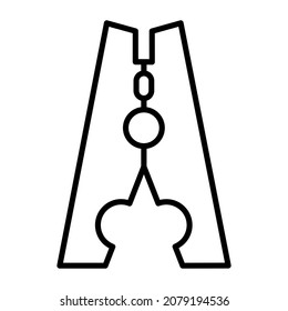 Clothes Pin icon vector image. Can also be used for web apps, mobile apps and print media.