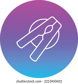 Clothes Pin vector icon. Can be used for printing, mobile and web applications.