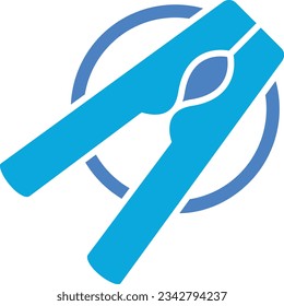 Clothes Pin vector icon. Can be used for printing, mobile and web applications.