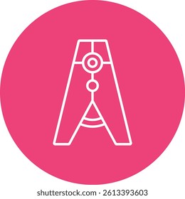 Clothes Pin vector icon. Can be used for printing, mobile and web applications.