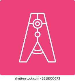 Icono de Vector de prendedor de ropa. Se puede utilizar para aplicaciones de impresión, móviles y de Web.