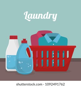 clothes plastic basket laundry service