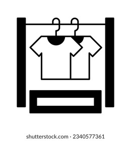 Ropa cremallera Icono de vector de glifo que puede editar o modificar fácilmente

