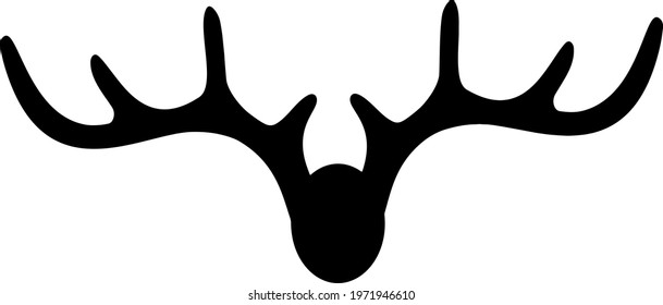 Clothes rack in the hallway in the form of deer antlers.