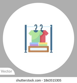 Clothes rack icon sign vector,Symbol, logo illustration for web and mobile