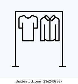 Clothes rack outline icon - Clothing Icons