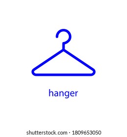 clothes rack. vector illustration. isolated on a white background