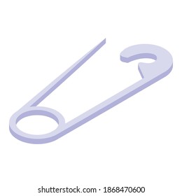 Clothes repair clip icon. Isometric of clothes repair clip vector icon for web design isolated on white background
